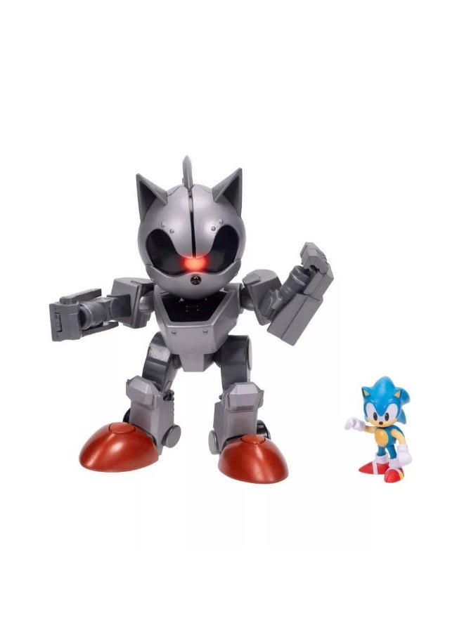 Sonic the Hedgehog Giant Mecha Sonic vs Sonic Action Figure Set (20.3 cm, 2 Pieces) - Image 2